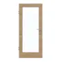 Frontansicht von GARANT Zimmertür Quer Authentic Risseiche CPL mit Lichtausschnitt LA-3