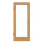 Frontansicht von GARANT Zimmertür Eiche Premium CPL mit Lichtausschnitt LA-3