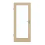 Frontansicht von GARANT Zimmertür Natura Ahorn CPL mit Lichtausschnitt LA-3
