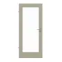 Frontansicht von GARANT Zimmertür Matt Seidengrau 7044 G-TEC mit Lichtausschnitt LA-3