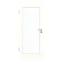 Frontansicht von GARANT Zimmertür U11026SD Kristallweiß GHK08 mit Lichtausschnitt LA-3