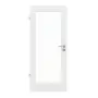 Frontansicht von GARANT Zimmertür Matt Weißlack 9016 G-TEC mit Lichtausschnitt LA-3