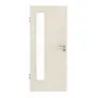 Frontansicht von GARANT Zimmertür Quer Authentic Perl GCK08 mit Lichtausschnitt LA-4 bandseitig