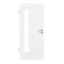 Frontansicht von GARANT Zimmertür D354-60 Designer White Resopal mit Lichtausschnitt LA-4 bandseitig
