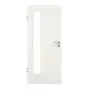 Frontansicht von GARANT Zimmertür Weiß Struktur Premium GCK08 mit Lichtausschnitt LA-4 bandseitig