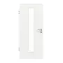 Frontansicht von GARANT Zimmertür D354-60 Designer White Resopal mit Lichtausschnitt LA-4 mittig