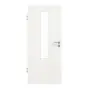 Frontansicht von GARANT Zimmertür Quer Authentic Bianco GCK08 mit Lichtausschnitt LA-5 mittig