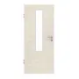 Frontansicht von GARANT Zimmertür Quer Authentic Perl GCK08 mit Lichtausschnitt LA-5 mittig