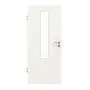 Frontansicht von GARANT Zimmertür Weißlack 9016 GHK08 mit Lichtausschnitt LA-5 mittig