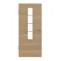 Frontansicht von GARANT Zimmertür Quer Authentic Risseiche GCK08 mit Lichtausschnitt LA-5 mittig Sprosse SP10