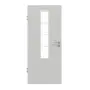 Frontansicht von GARANT Zimmertür D92-60 Dove Grey Resopal mit Lichtausschnitt LA-5 mittig Sprosse SP10