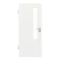 Frontansicht von GARANT Zimmertür D354-60 Designer White Resopal mit Lichtausschnitt LA-5 schlossseitig