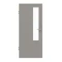 Frontansicht von GARANT Zimmertür U12115SD Platingrau GHK08 mit Lichtausschnitt LA-5 schlossseitig