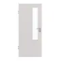Frontansicht von GARANT Zimmertür U12188SD Lichtgrau GHK08 mit Lichtausschnitt LA-5 schlossseitig