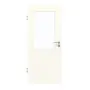 Frontansicht von GARANT Zimmertür 0105-60 Pearl White CPL mit Lichtausschnitt LA-6