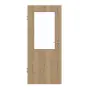Frontansicht von GARANT Zimmertür Authentic Risseiche GCK08 mit Lichtausschnitt LA-6