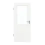 Frontansicht von GARANT Zimmertür U11209SD Edelweiß GHK08 mit Lichtausschnitt LA-6