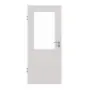 Frontansicht von GARANT Zimmertür U12188SD Lichtgrau GHK08 mit Lichtausschnitt LA-6