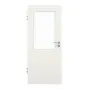 Frontansicht von GARANT Zimmertür Weiß Struktur Premium CPL mit Lichtausschnitt LA-6