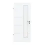 Frontansicht von CLASSEN Innentür Weiß Struktur CPL 4.12 mit Lichtausschnitt 