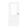Frontansicht von CLASSEN Innentür Weiß Struktur CPL 4.2 mit Lichtausschnitt 