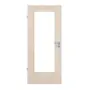 Frontansicht von Innentür-Set Akazie hell CPL LA 02 mit Zarge und Drücker - Classen