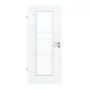 Frontansicht von CLASSEN Innentür Weiß Struktur CPL 4.5 mit Lichtausschnitt 
