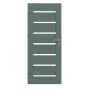 Frontansicht von CLASSEN Innentür Greco M3 Uni Green Iridium mit Lichtausschnitt