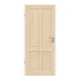 Frontansicht von Typ 6002-04 Fichte Massivholz Innentür - Radex