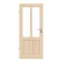 Frontansicht von Typ 6002-04-LA2 Fichte Massivholz Innentür - Radex