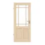 Frontansicht von Typ 6002-04-SF9 Fichte Massivholz Innentür - Radex