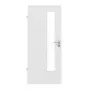 Frontansicht von LEBO Innentür Cotton Like Weiß ähnl. RAL 9016 Versio mit Lichtausschnitt LA 24 schlossseitig