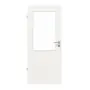 Frontansicht von LEBO Innentür Ultramatt Weiß ähnl. RAL 9016 Versio mit Lichtausschnitt LA 7