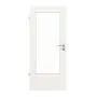 Frontansicht von LEBO Innentür Ultramatt Weiß ähnl. RAL 9016 Versio mit Lichtausschnitt LA-DIN
