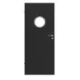 Frontansicht von CLASSEN Innentür Natura HK/HB M1 Uni Black Iridium mit Bullauge