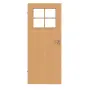 Frontansicht von CLASSEN Innentür Natura LA 1/3 Buche Primo mit Lichausschnitt