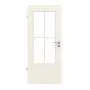 Frontansicht von GARANT Zimmertür Parma Weißlack mit Lichtausschnitt PFL1 Sprosse SP0