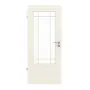 Frontansicht von GARANT Zimmertür Parma Weißlack mit Lichtausschnitt PFL1 Sprosse SP5