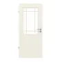 Frontansicht von GARANT Zimmertür Parma Weißlack mit Lichtausschnitt PFL2 Sprosse SP5