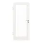 Frontansicht von JELD-WEN Innentür Solist 1F Brillantweiß ähnlich RAL 9016 ExpertLack mit Lichtausschnitt LA-1G