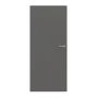 Frontansicht von HÖRMANN Innentür-Set Aktion Staubgrau RAL 7037 Duradecor stumpfeinschlagend mit Zarge und Drücker