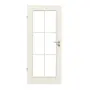 Frontansicht von Innentür TE-15 Nordische Fichte astarm gebürstet weiß lackiert Massivholz