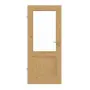 Frontansicht von Innentür TE-23 Eiche astig Massivholz