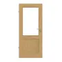 Frontansicht von Innentür TE-23 Eiche astarm Massivholz