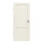 Frontansicht von Innentür TE-27 Nordische Fichte astarm gebürstet weiß lackiert Massivholz