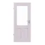 Frontansicht von Innentür TM-21 Fichte astarm weiß pigmentiert Massivholz