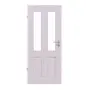 Frontansicht von Innentür TM-22 Fichte astarm weiß pigmentiert Massivholz