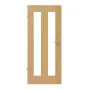 Frontansicht von Innentür TM-39 Eiche astarm Massivholz