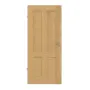 Frontansicht von Innentür TM-4 Eiche astarm Massivholz