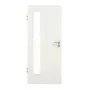 Frontansicht von GARANT Objektinnentür Weiß Struktur Premium GCK08 mit Lichtausschnitt LA-4 bandseitig